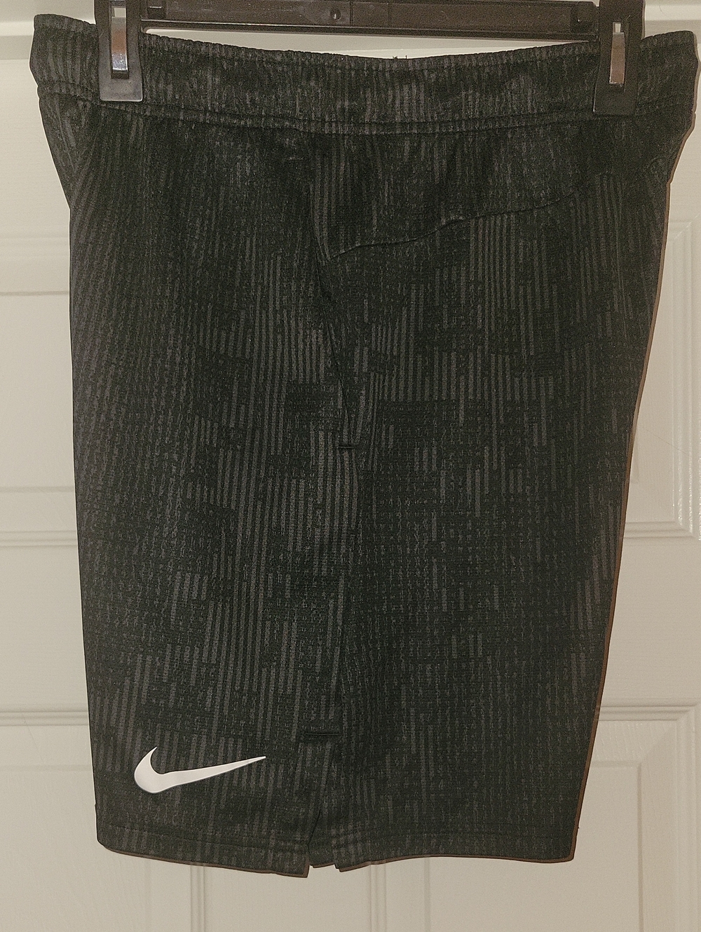 Nike Black Shorts with White Swoosh Accent